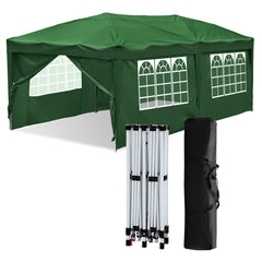 SWANEW Faltpavillon, 3x6m Pop Up Pavillon, Gazebo mit Zentralverriegelung, Höhenverstellbarer Partyzelt