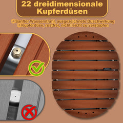 SWANEW Bodendusche, Gartendusche, Dusche Outdoor Pooldusche, rutschfeste Wetterfest Aussendusche