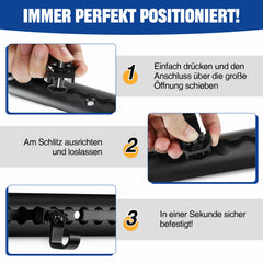 SWANEW Single Fitting mit Haken für Airlineschiene Endbeschlag Endfittinge Zurrschiene