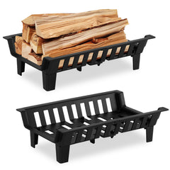 SWANEW Kaminrost Premiumqualität Gussrost Feuerbock Schwarz Ofenrost Einzelrost