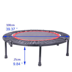 SWANEW Faltbares Fitness Trampolin 40 Zoll Mini Übungstrampolin für Erwachsene Kinder Mini-Trampolin