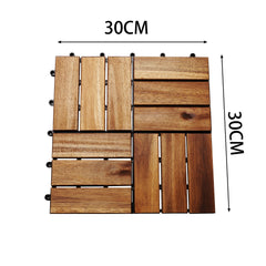 SWANEW DIY-Holzböden für den Garten Terrassendielen Balkon dekorative Bodenbeläge