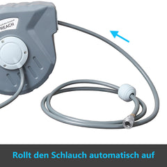 SWANEW Schlauchaufroller Automatik Trommel Wasserschlauch Druckluftschlauch 10/20/30m Druckluftschlauch Aufroller Schlauchtrommel Wasser
