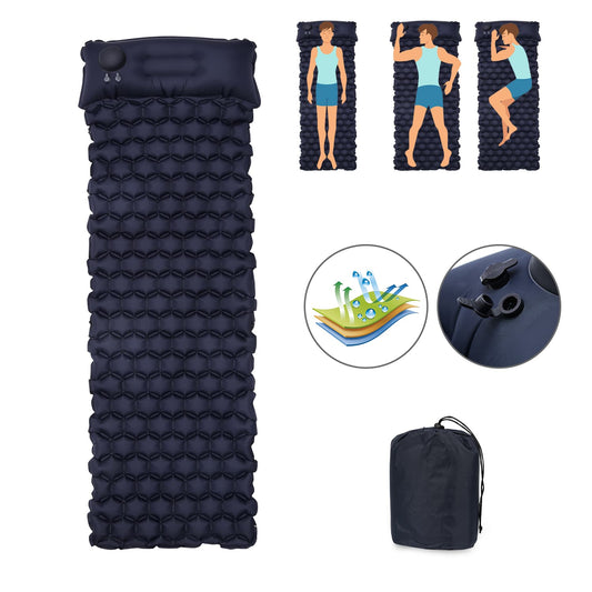 Aufblasbare Matratze mit Fußantrieb für Camping Schlafsäcke