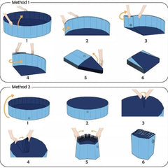 Tragbarer Hunde-Minipool zum Baden und Duschen