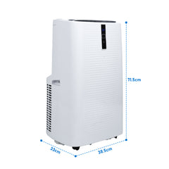 SWANEW WiFi 12000 BTU Mobile Klimaanlage 5in1 Klimagerät Räume Kompakt Kühlen Fernbedienung