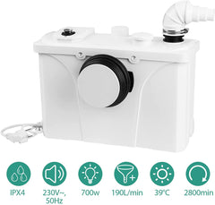 4 in 1 Schmutzwasserpumpen Hebeanlage Fäkalienpumpe 700w