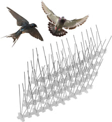 Swanew 3m Edelstahl Taubenabwehr Vogelabwehrspikes, Vogelschutz für Dächer und Balkone.