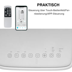 SWANEW 9000 BTU mit Wifi Mobile Klimaanlage Klimagerät Entfeuchter Abluftschlauch