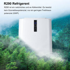 SWANEW WiFi 12000 BTU Mobile Klimaanlage 5in1 Klimagerät Räume Kompakt Kühlen Fernbedienung