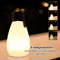 Swanew led tragbares rundes nachtlicht tragbare straßenlaterne gartendekoration