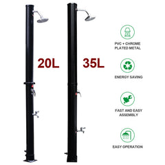 Solarduschsäule Garten / Pool / Außendusche Einstellbarer Duschkopf