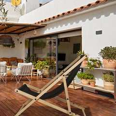 Swanew Klappstühle für drinnen und draußen Strandstühle aus Segeltuch