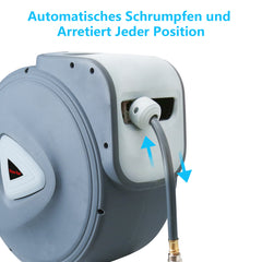 SWANEW Schlauchaufroller Automatik Trommel Wasserschlauch Druckluftschlauch 10/20/30m Druckluftschlauch Aufroller Schlauchtrommel Wasser