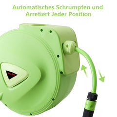 SWANEW Schlauchaufroller Automatik Trommel Wasserschlauch Druckluftschlauch 10/20/30m Druckluftschlauch Aufroller Schlauchtrommel Wasser