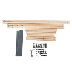 Swanew Klappstühle für drinnen und draußen Strandstühle aus Segeltuch