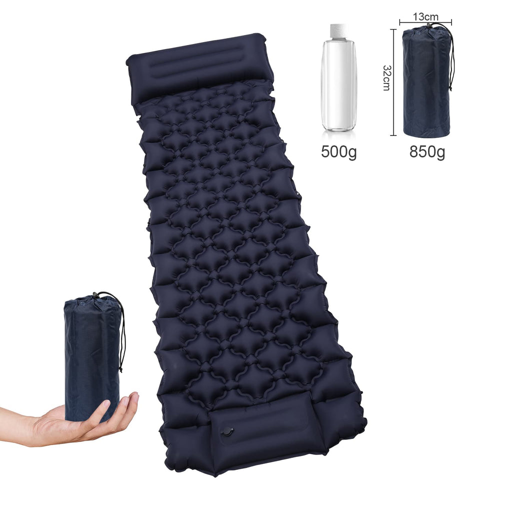 Aufblasbare Matratze mit Fußantrieb für Camping Schlafsäcke