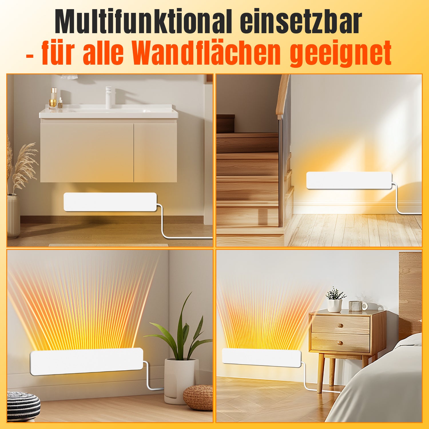 SWANEW Schimmel Heizung, 50W Infrarot Schimmelentferner, Schimmel Infrarotheizung, für Wand & Bad Infrarot Paneel