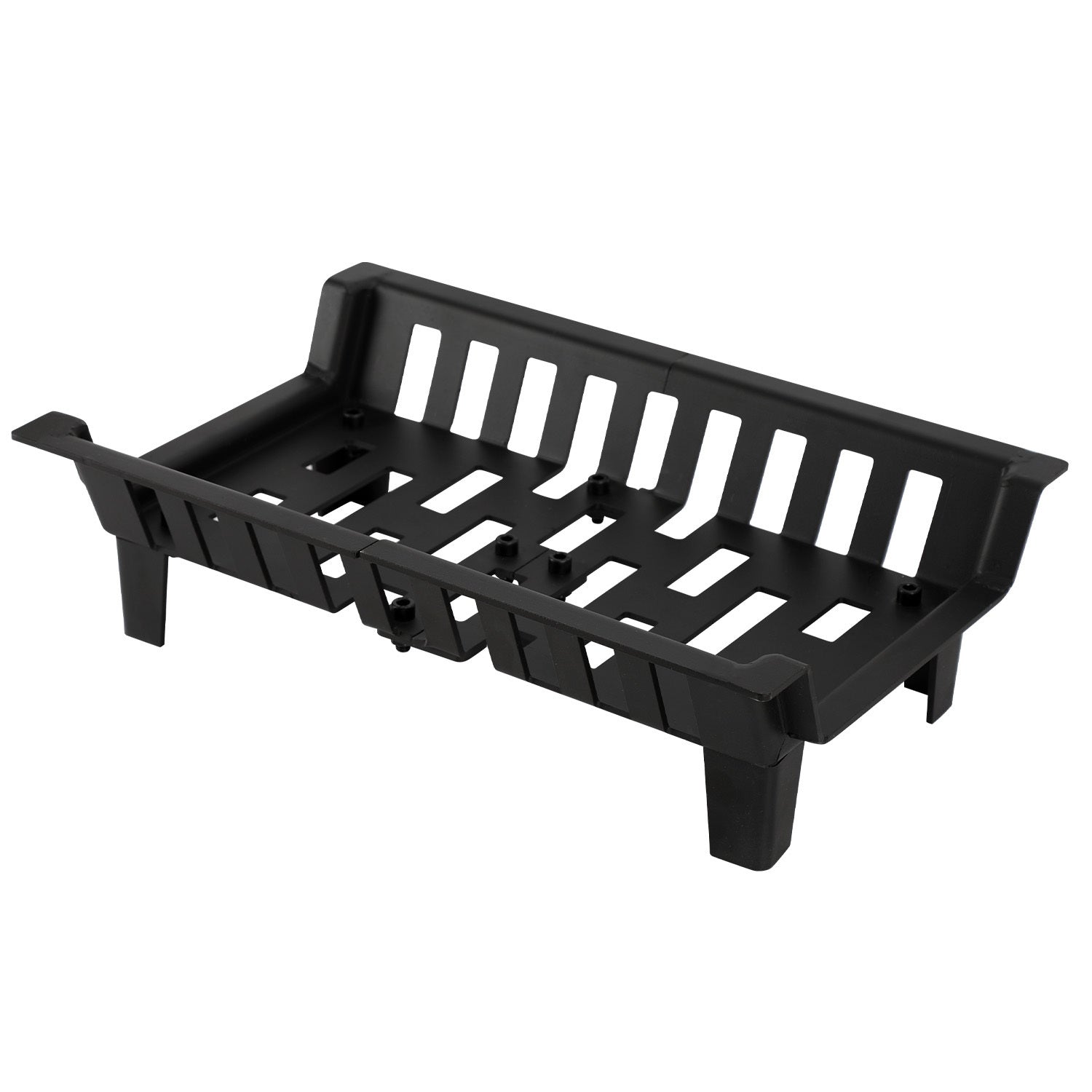 SWANEW Kaminrost Premiumqualität Gussrost Feuerbock Schwarz Ofenrost Einzelrost