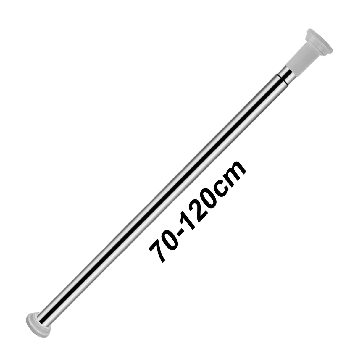 SWANEW Duschvorhangstange sliber ohne Bohren Teleskopstange Duschvorhang Stange 70-260cm