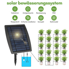 SWANEW Solar Bewässerungssystem Pflanzenbewässerung Automatisch 20 Tropfer