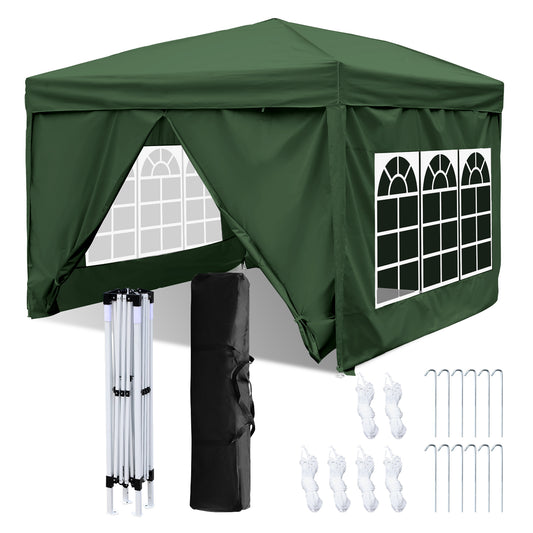 SWANEW Faltpavillon, 3x3m Pavillon, Gazebo Wasserdicht, Partyzelt UV-Schutz