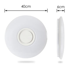 SWANEW 36W LED Deckenleuchte bluetooth Lautsprecher Fernbedienung und APP-Steuerung Sternenhimmel Lampe [Energieklasse G]