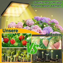 SWANEW Pflanzenlampe LED mit Ständer, Höhenverstellbare Pflanzenleuchte LED Vollspektrum, 242 LEDs Grow Lampe