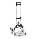 SWANEW Treppensteiger sackkarre klappbar, bis 75kg, Transportkarre extra Langer Teleskopgriff 100 cm, Aluminium treppensackkarre