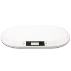 SWANEW Babywaage Flach Digitalwaage Stillwaage Tierwaage, fuer Neugeborene bis 20kg mit LCD-Display, Weiss (56cm x 35cm x 4.5cm)¡­