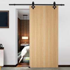 SWANEW Schiebetürsystem Schiebetürbeschlag Set Diamant Laufschiene für Schiebetüren 0,9M Track Rail Länge Holz-Gewichtskapazität 150kg Schiebetür Schiene Set Glasschiebetür Komplettset