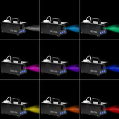 SWANEW Nebelmaschine Bodennebelmaschine 500W 13 farben RGB Dunstnebel Effekt LED Show