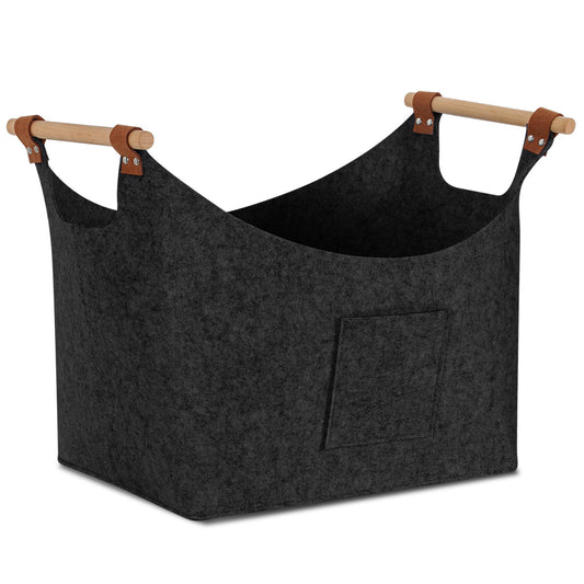 SWANEW Filzkorb, Brennholzkorb, Brennholztasche, Kaminholzkorb