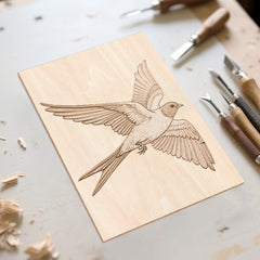 SWANEW Sperrholzplatte, Walnuss Sperrholz, A3/A4, 3mm, Linde holzplatte, Bastelhölzer Holz für Modellbau Laserschnit, Laser Gravur, Malerei DIY