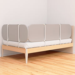 SWANEW Bettgitter Rausfallschutz Klappbar, 120/150/180cm, Höhenverstellbar, Bettschutzgitter, Tragbar Kinderbettgitter