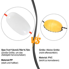 SWANEW Bootsanker mit 20m reißfesten Ankerleine Klappanker Faltanker 0.7kg/1.5kg