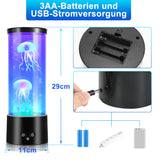 SWANEW LED Quallenlampe, RGB Lavalampe, mit Fernsteuerung, Nachtlicht