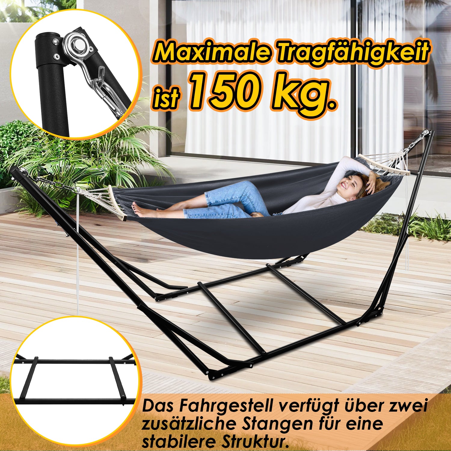Hängematte mit Gestell