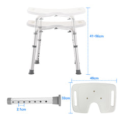 Duschhocker Duschstuhl Höhenverstellbar 41-56 cm