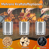 SWANEW Rauchfreie Feuerschale, Mini Tischkamin, Feuertonne