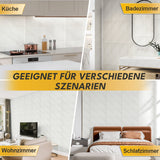 SWANEW Wandpaneel Marmoroptik 60x30cm, Klebefliesen Selbstklebende