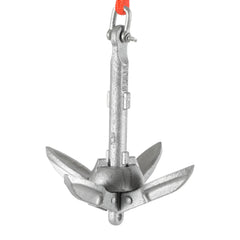 SWANEW Bootsanker mit 20m reißfesten Ankerleine Klappanker Faltanker 0.7kg/1.5kg