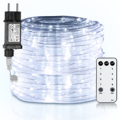 SWANEW 10 Meter LED Lichterschlauch Außen, Wasserfest LED Schlauch, mit Fernbedienung & Timer, Dimmbar & Memory-Funktion, IP65 [Energieklasse F]