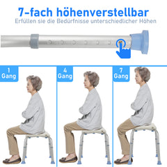 Duschhocker 33-51cm Höhenverstellbar Duschstuhl