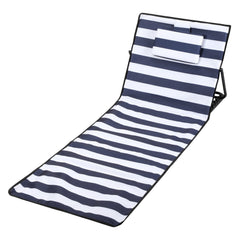 SWANEW Strandmatte, Strandliege Klappbar Beachmatte, 5-stufig Verstellbar Rückenlehne