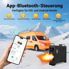 SWANEW 12V 8KW Dieselheizung,  Standheizung Diesel, Luft Dieselheizung, Diesel Lufterhitzer mit Bluetooth, LCD-Schalter
