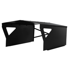 SWANEW Mähroboter Garage, Garage für Robotermäher, Verzinktes Blech, 78x60x34cm, Carport Überdachung für Rasenroboter