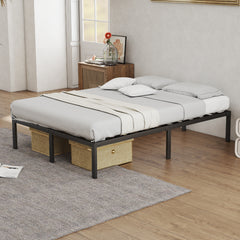 SWANEW Bettgestell 140 x 200 cm, Klappbett Metallbett Doppelbett