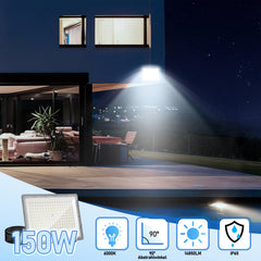 SWANEW LED Strahler Außen, Fluter 6000k Kaltweiß, IP65 Wasserdicht Aussenstrahler, Scheinwerfer (Kein Stecker)