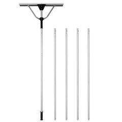 SWANEW Photovoltaik Schneeschieber, Aluminium Schneeschaufel, Dachräumer, 196-636cm